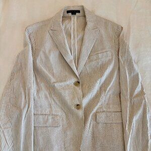 Theory Striped Linen Blazer
